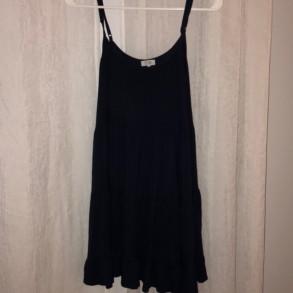 Tobi flowy navy dress